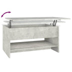 Lift Top Coffee Table with Hidden Storage - Engineered Wood, 31.5" x 19.7" x 16.7"