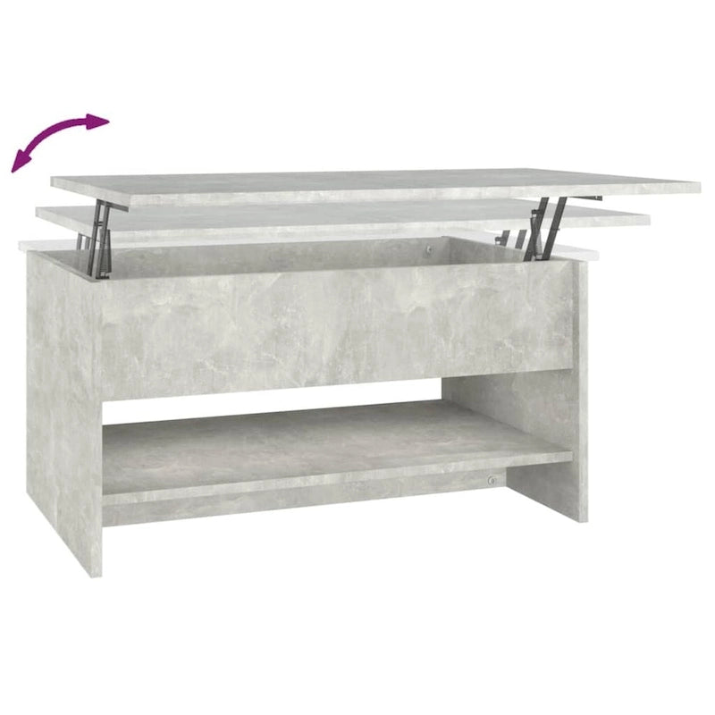 Lift Top Coffee Table with Hidden Storage - Engineered Wood, 31.5" x 19.7" x 16.7"