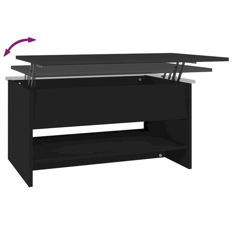 Lift Top Coffee Table with Hidden Storage - Engineered Wood, 31.5" x 19.7" x 16.7"