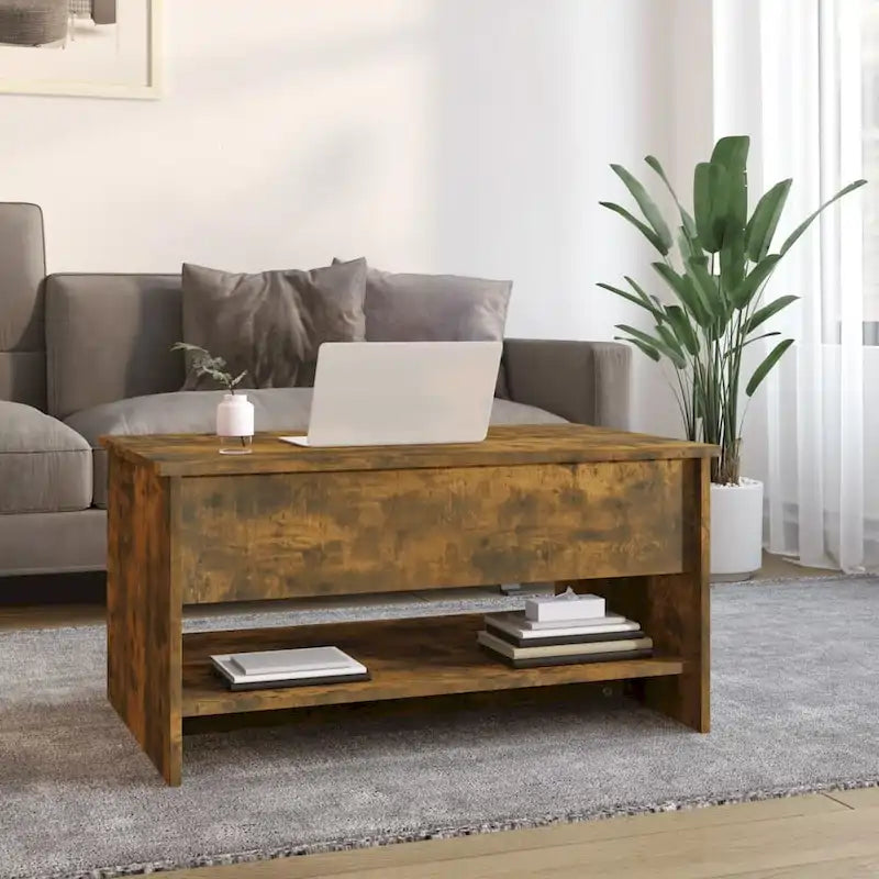Lift Top Coffee Table with Hidden Storage - Engineered Wood, 31.5" x 19.7" x 16.7"