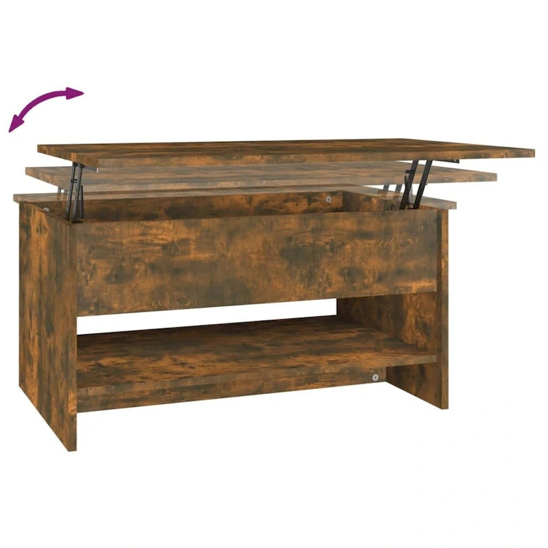 Lift Top Coffee Table with Hidden Storage - Engineered Wood, 31.5" x 19.7" x 16.7"
