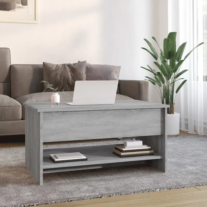 Lift Top Coffee Table with Hidden Storage - Engineered Wood, 31.5" x 19.7" x 16.7"