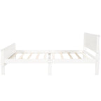 Wood Sleigh Bed Frame with Headboard & Footboard, Twin/Full/Queen, No Box Spring Needed