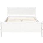Wood Sleigh Bed Frame with Headboard & Footboard, Twin/Full/Queen, No Box Spring Needed
