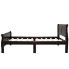 Wood Sleigh Bed Frame with Headboard & Footboard, Twin/Full/Queen, No Box Spring Needed