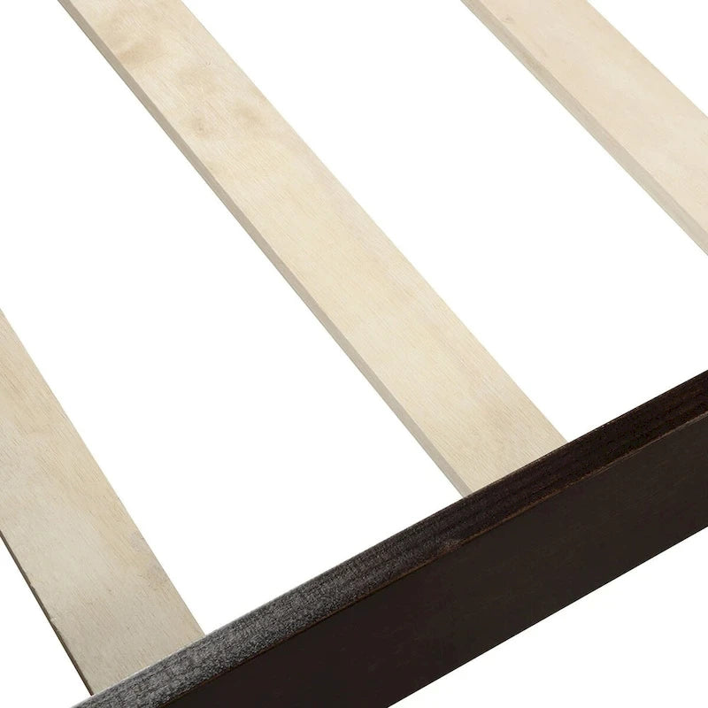 Wood Sleigh Bed Frame with Headboard & Footboard, Twin/Full/Queen, No Box Spring Needed