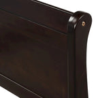 Wood Sleigh Bed Frame with Headboard & Footboard, Twin/Full/Queen, No Box Spring Needed