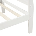 Wood Sleigh Bed Frame with Headboard & Footboard, Twin/Full/Queen, No Box Spring Needed