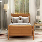 Wood Sleigh Bed Frame with Headboard & Footboard, Twin/Full/Queen, No Box Spring Needed