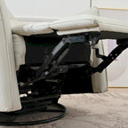 270° Power Swivel Rocker Recliner Chair with USB Ports, Light Gray
