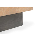 Solid Mango Wood Side End Table | Modern Style | Dark Brown / Brown / Dark Gray