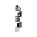 Corner Shelf, Modern Full-Wall Design with Multiple Shelving