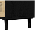 Rattan Storage Cabinet with Three Rattan Drawer