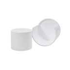 Nesting Coffee Table Set of 2, Round Side Tables, Water-Resistant, No Assembly Required, White & Black