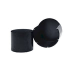 Nesting Coffee Table Set of 2, Round Side Tables, Water-Resistant, No Assembly Required, White & Black